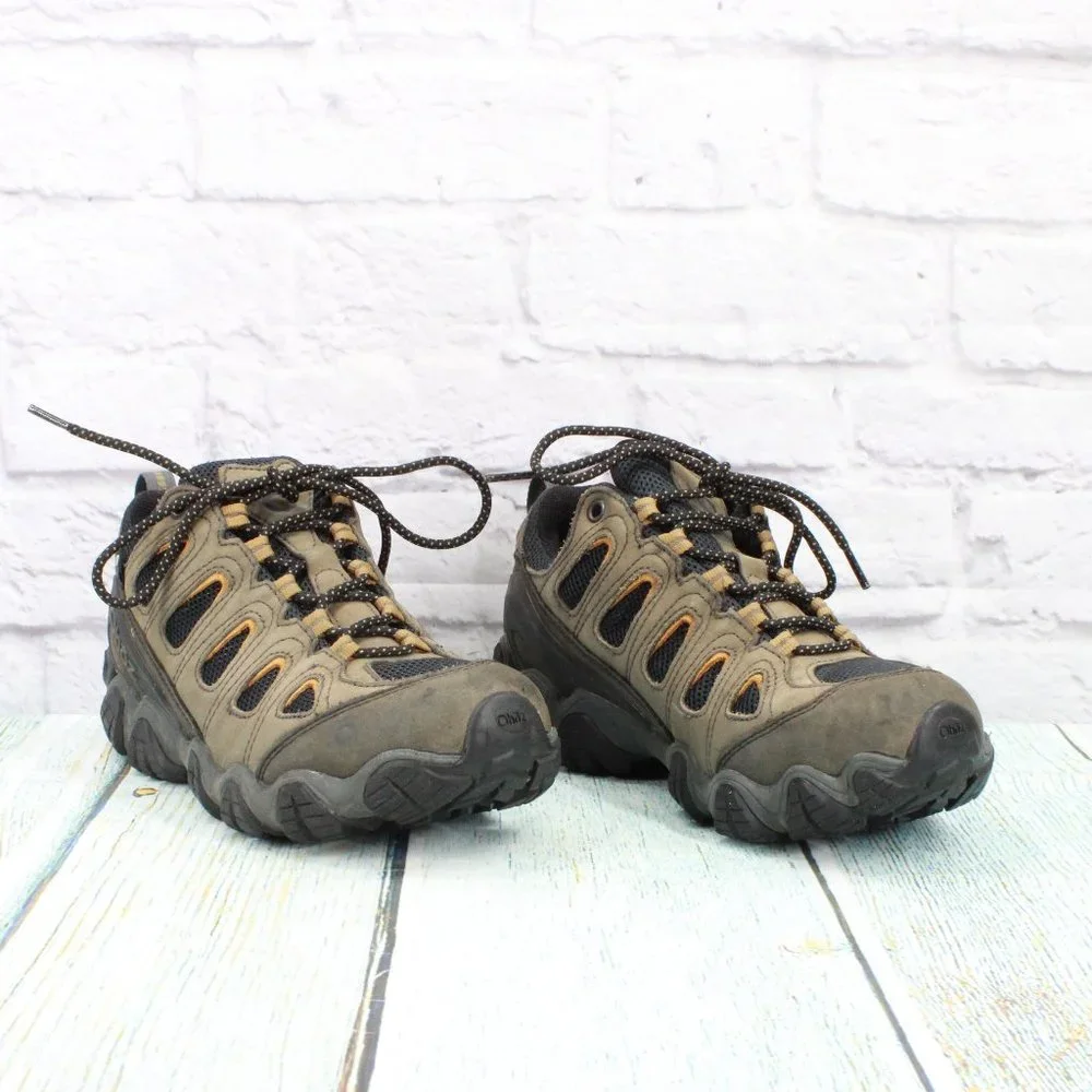 Oboz Sawtooth II Brown Leather Waterproof Lace Up Hiking Shoes Size 8.5 - Picture 3 of 9